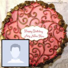 Generate Girl Birthday Cake With Name And Photo